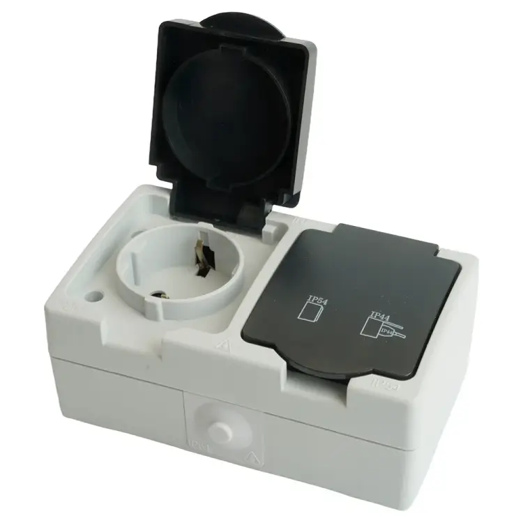 Двухместная розетка STEKKER 32754