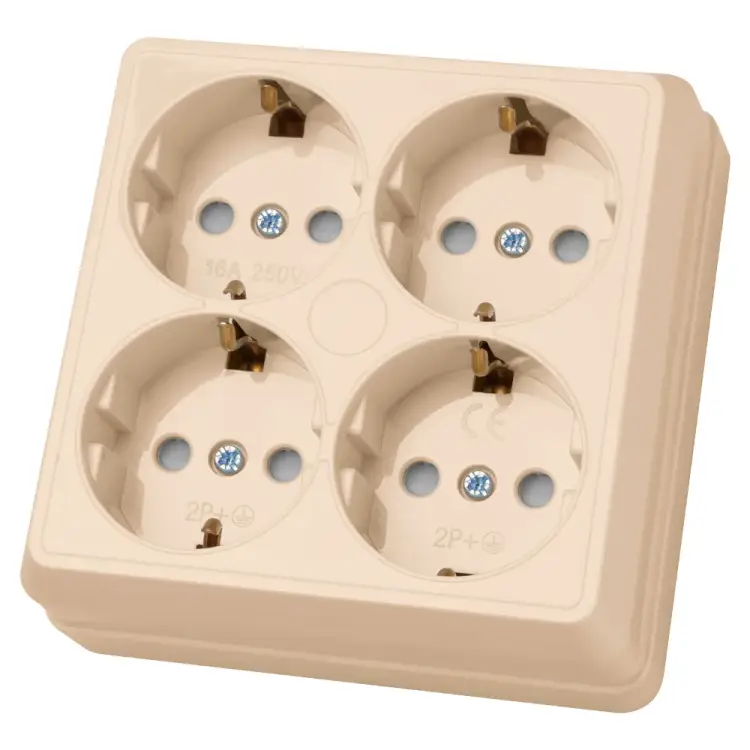 Четырехместная розетка TDM ELECTRIC Ладога SQ1801-0223