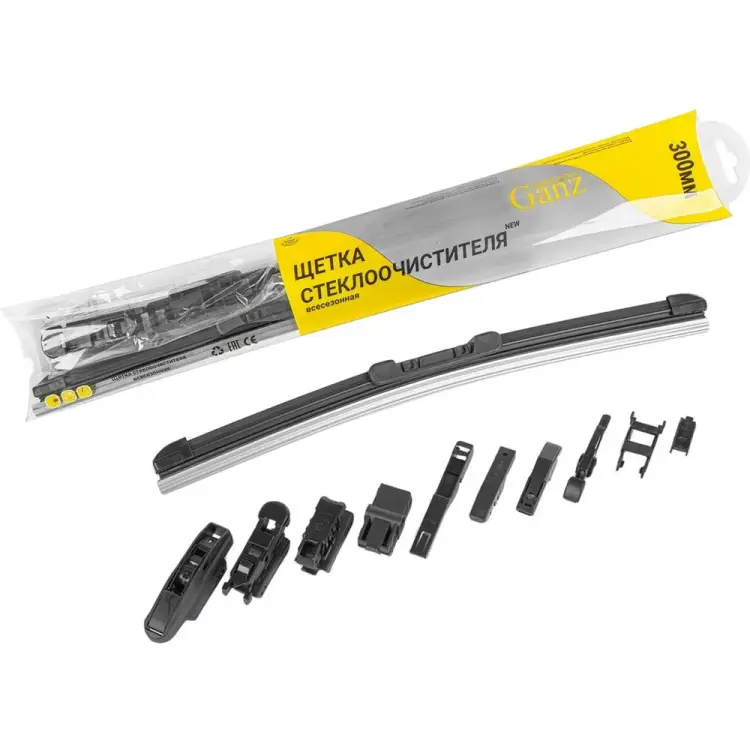 Бескаркасная щетка стеклоочистителя Ganz GIS01025