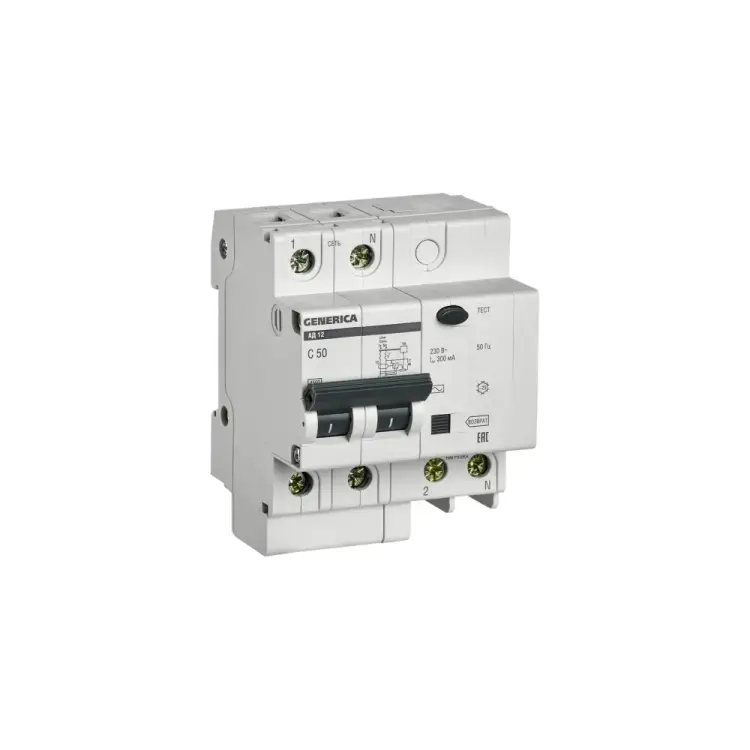 Дифференциальный автомат GENERICA АД12 MAD15-2-050-C-300