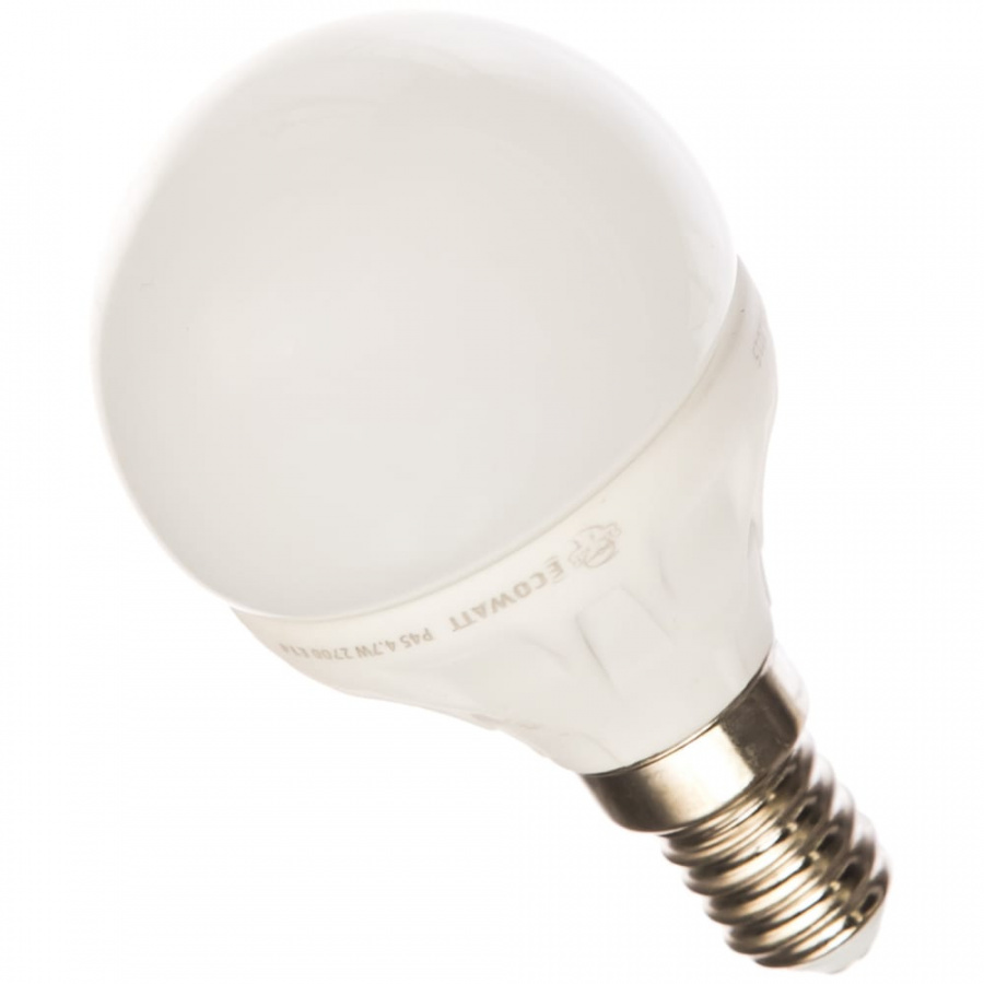 Светодиодная лампа ECOWATT P45, 230 В, 4.7 Вт, 2700K E14