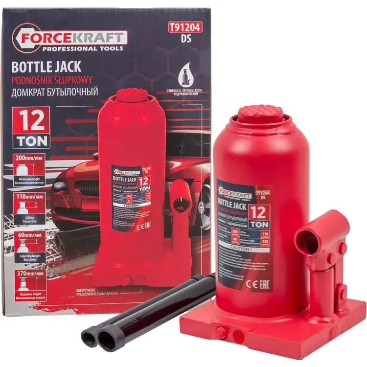 Бутылочный домкрат Forcekraft FK-T91204 DS(26580)