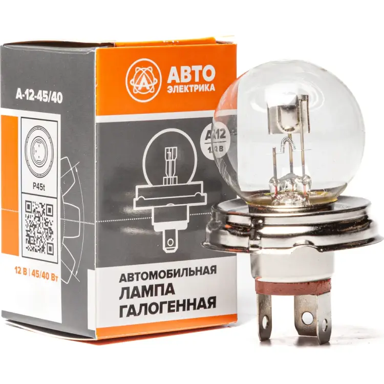 Автолампа АВТОЭЛЕКТРИКА а12-45+40 09.02368