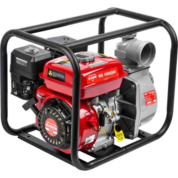 Бензиновая мотопомпа Elitech МБ 1000 Д 80 205518 Бензиновая мотопомпа Elitech МБ 1000 Д 80 205518