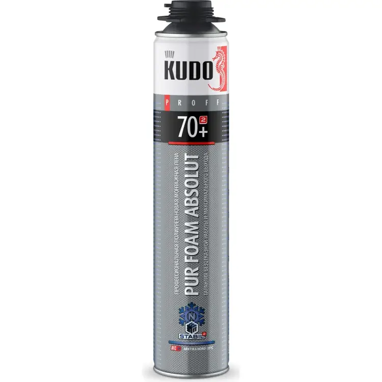 Монтажная пена KUDO ПРОФ ABSOLUT PROFF 70+ ARKTIKA NORD KUPP10WN70+ Монтажная пена KUDO ПРОФ ABSOLUT PROFF 70+ ARKTIKA NORD KUPP10WN70+