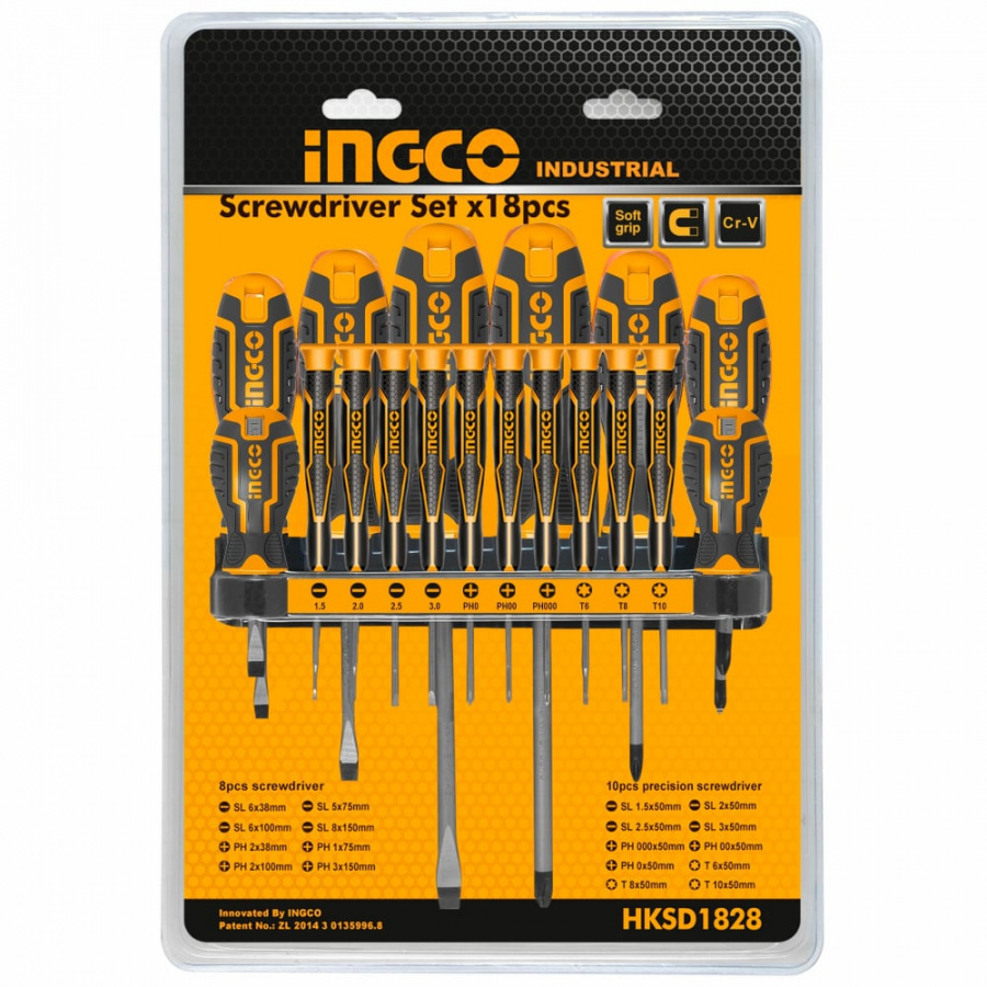 Набор отверток INGCO HKSD1828
