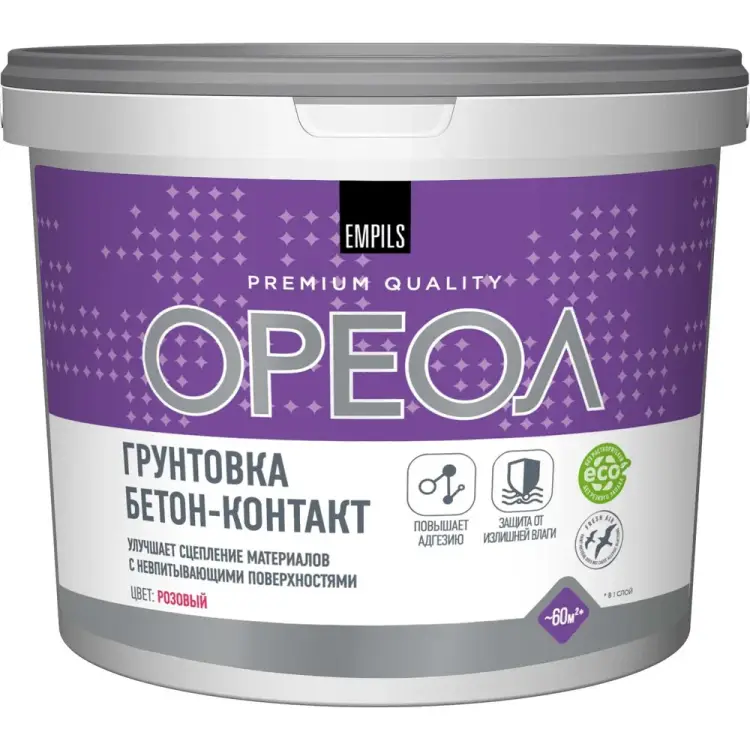Водно-дисперсионная полиакриловая грунтовка для наружных и внутренних работ ОРЕОЛ 66140