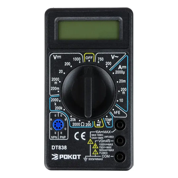 Цифровой мультиметр РОКОТ DT-838 660-016