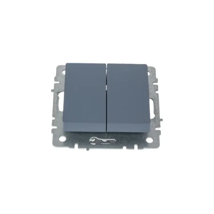 Проходной двухклавишный выключатель IEK Brite вс10-2-6-брм BR-V22-0-10-K35