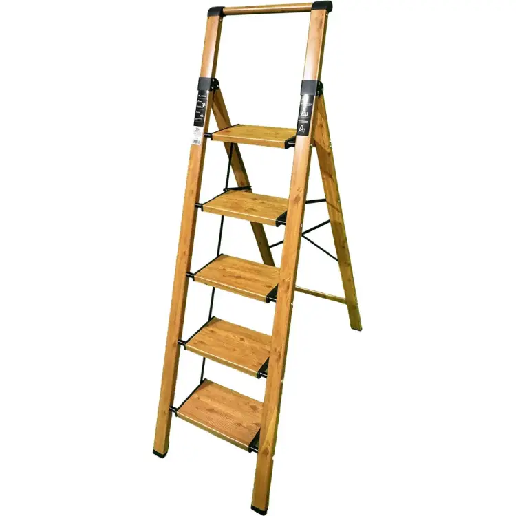 Алюминиевая стремянка SevenBerg Calipso Calipso-5 wood Алюминиевая стремянка SevenBerg Calipso Calipso-5 wood