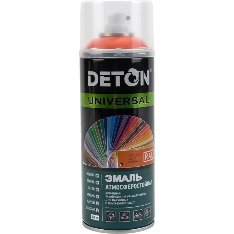 Универсальная аэрозольная эмаль Deton UNIVERSAL 126909 Универсальная аэрозольная эмаль Deton UNIVERSAL 126909