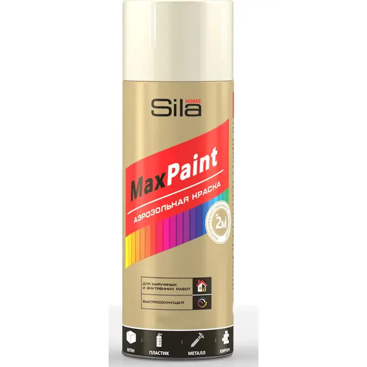 Универсальная аэрозольная эмаль Sila home max paint 00-00004725 SILP1001 Универсальная аэрозольная эмаль Sila home max paint 00-00004725 SILP1001