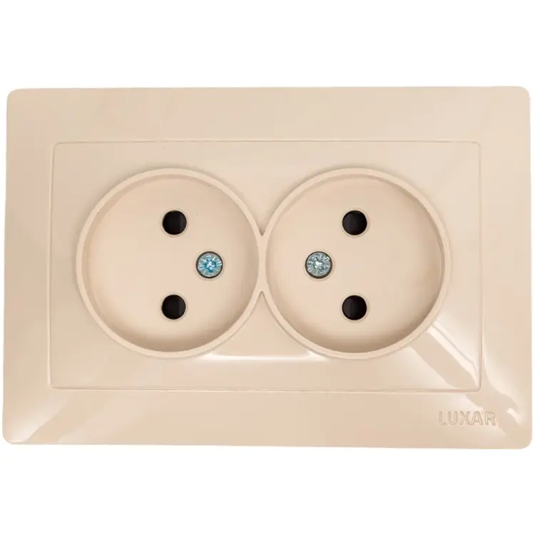 Двойная розетка Luxar Novo 4606400420286