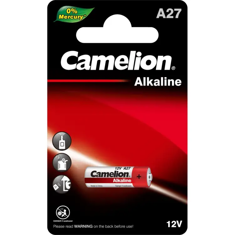 Батарейка Camelion LR27A BL-1 Mercury Free 12829