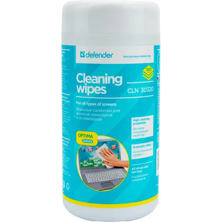 Салфетки для экранов Defender CLN 30320 Optima 30320