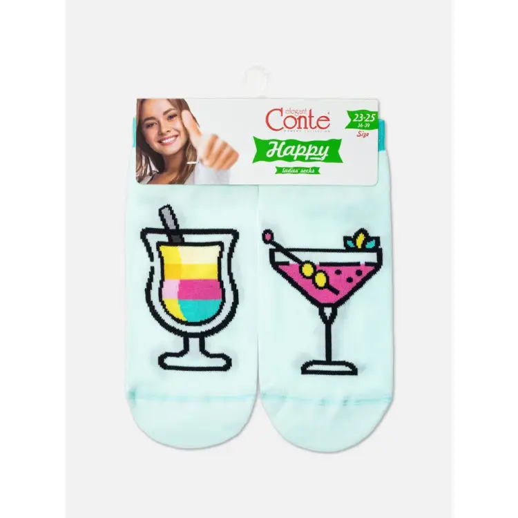 Хлопковые женские носки Conte elegan T HAPPY 1001321120030329984