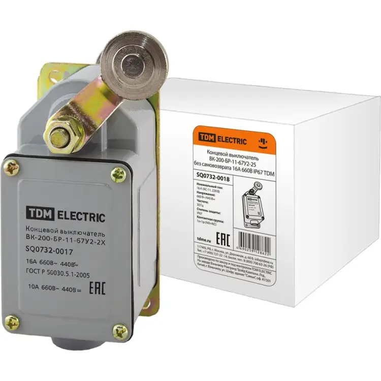 Концевой выключатель TDM ELECTRIC ВК-200-БР-11-67У2-25 SQ0732-0018