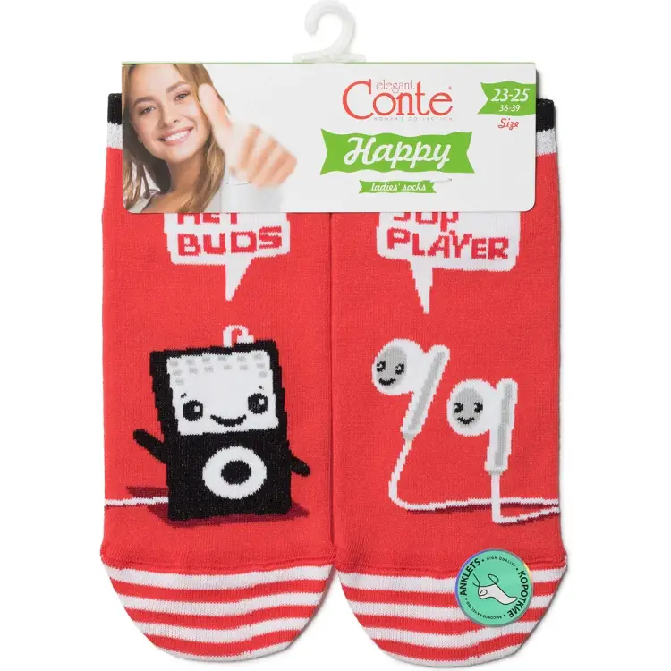 Хлопковые женские носки Conte elegan T HAPPY 1001321120030009984