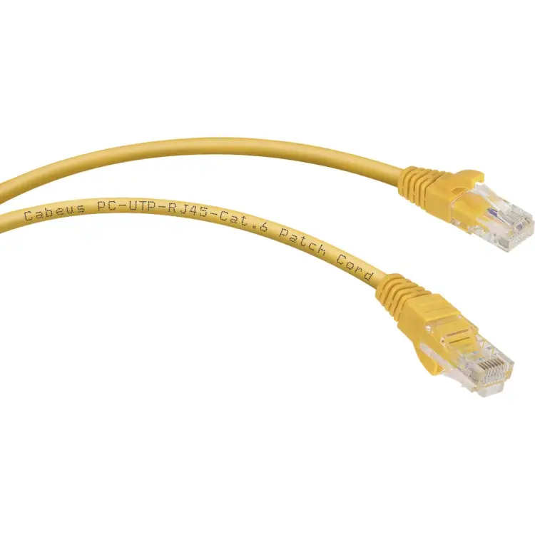 Неэкранированный патч-корд Cabeus PC-UTP-RJ45-Cat.6-0.5m-YL Неэкранированный патч-корд Cabeus PC-UTP-RJ45-Cat.6-0.5m-YL