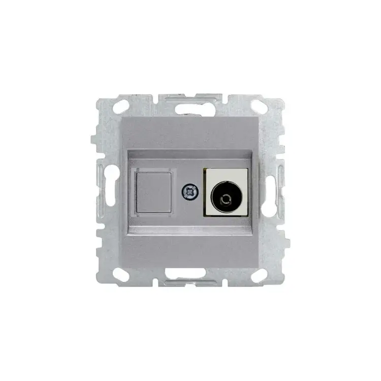 Телевизионная розетка Vesta Electric Exclusive Silver Metallic FRZ00041012SER