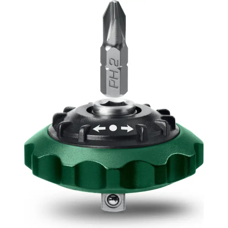 Суперкомпактная реверсивная трещотка для бит и головок KRAFTOOL Space Ratchet 25890