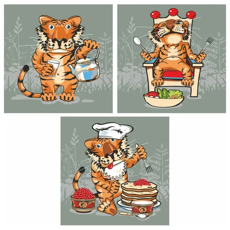 Разделочная доска МУЛЬТИДОМ Тигр Кайфолов VL88-408