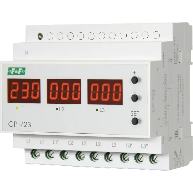 Реле напряжения Евроавтоматика F&F CP-723 EA04.009.015