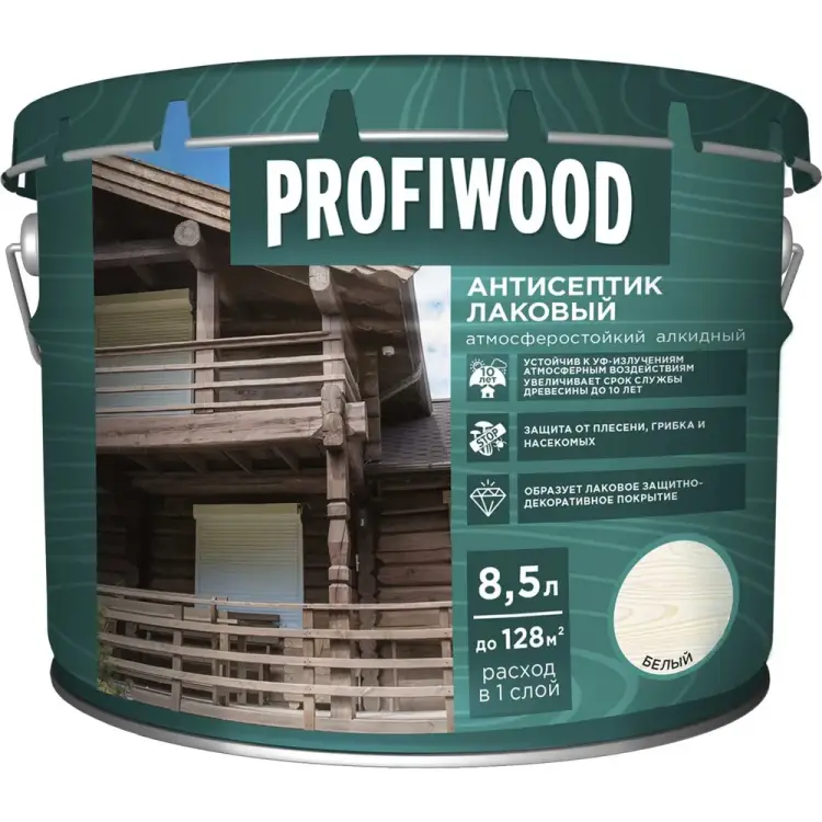 Лаковый тонирующий атмосферостойкий алкидный антисептик Profiwood 67013