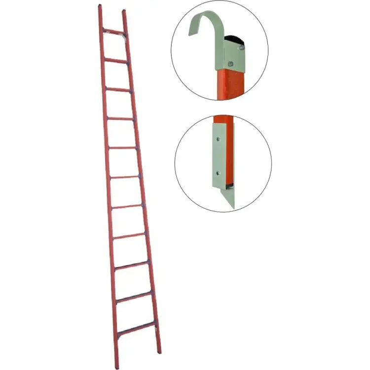 Стеклопластиковая приставная диэлектрическая лестница Антиток ЛСПД-4.0 Е МГ К 471566