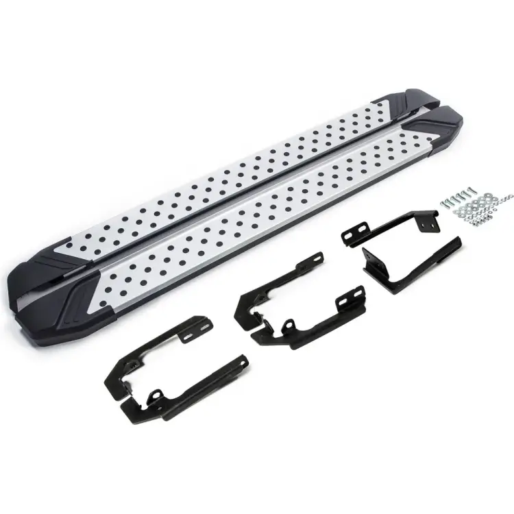 Пороги на автомобиль для Isuzu D-Max II рестайлинг 2017-н.в. Rival Bmw-Style D193AL.9101.1