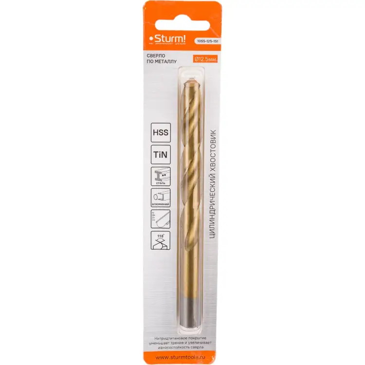 Сверло по металлу Sturm 1055-125-151