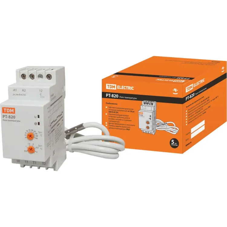 Реле температуры TDM ELECTRIC РТ-820 SQ1508-0001