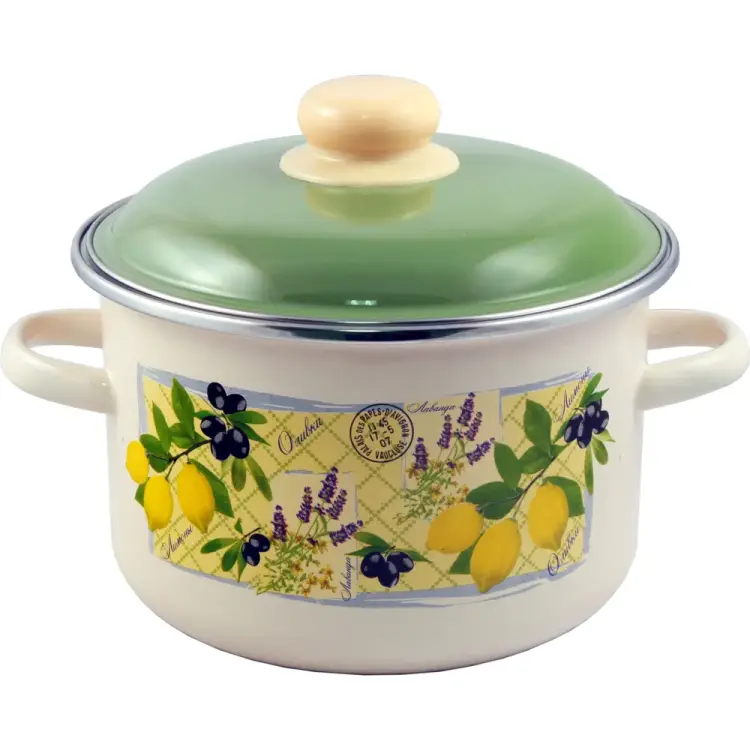 Цилиндрическая эмалированная кастрюля appetite Citrus 6RD201M Citrus Цилиндрическая эмалированная кастрюля appetite Citrus 6RD201M Citrus