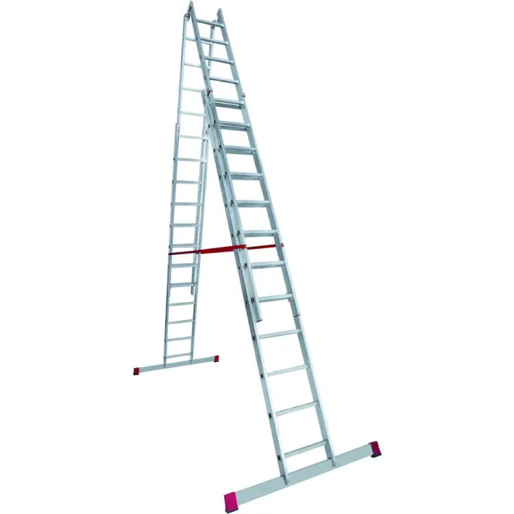 Индустриальная двухсторонняя алюминиевая стремянка Новая Высота NV5183 5183412 Индустриальная двухсторонняя алюминиевая стремянка Новая Высота NV5183 5183412