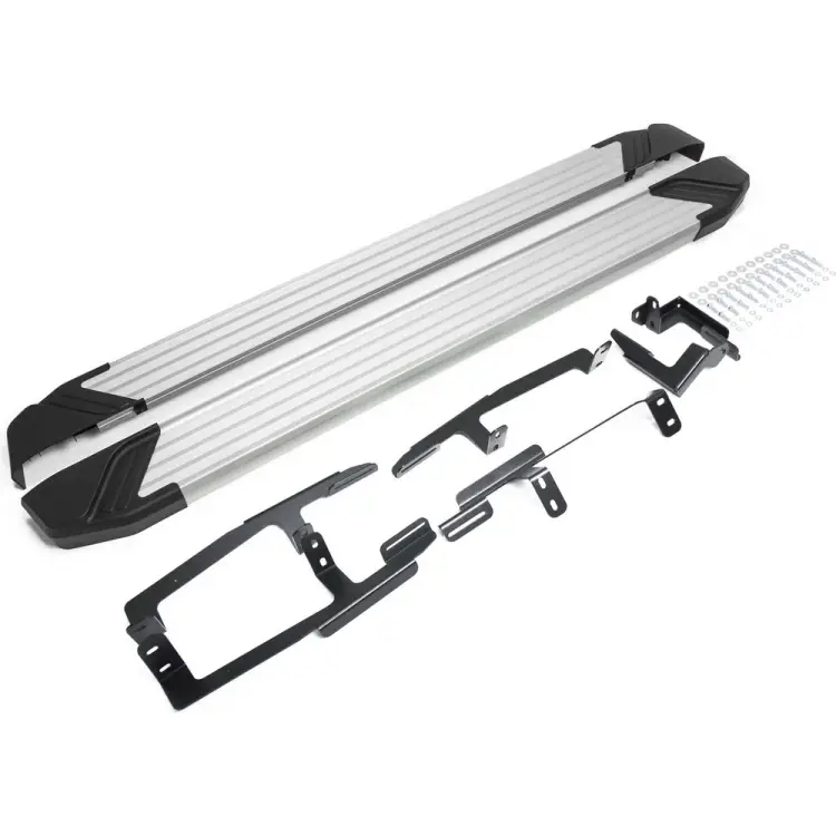 Автомобильные пороги для Honda CR-V V 2017-н.в. Rival Silver F173AL.2103.1