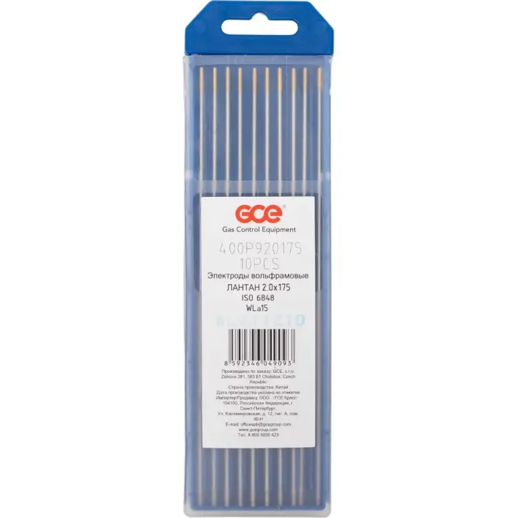 Вольфрамовый электрод GCE WL-15 400P920175SB