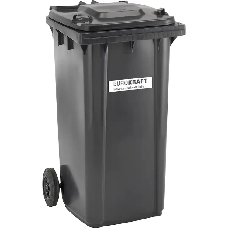 Большой пластмассовый контейнер для мусора EUROKRAFTpro 233137