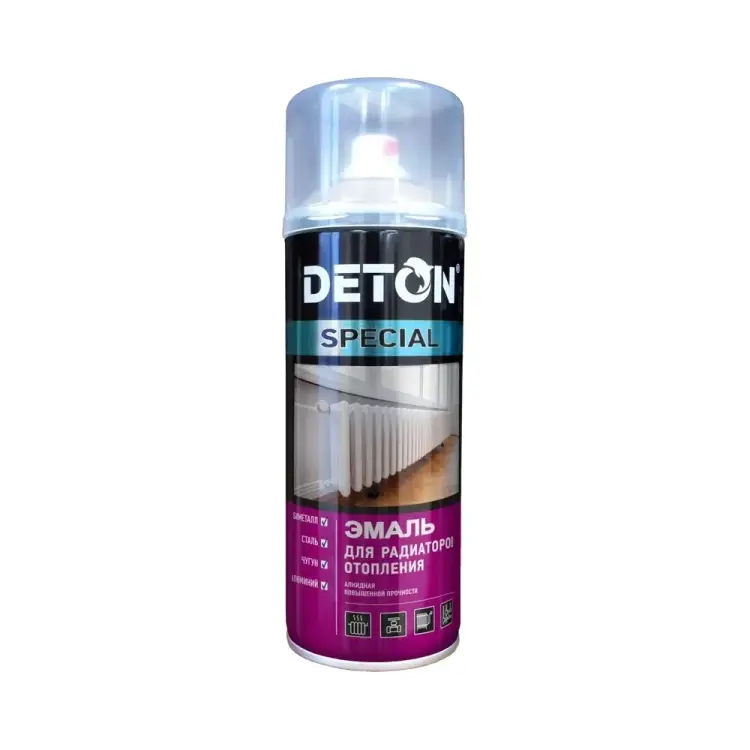 Эмаль для радиаторов отопления Deton DTN-A07345 Эмаль для радиаторов отопления Deton DTN-A07345
