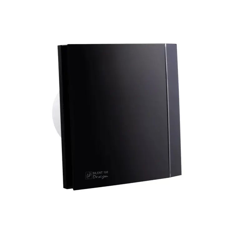Вытяжной вентилятор Soler&Palau Silent-100 CZ Matt Black Design 4C 03-0101-921