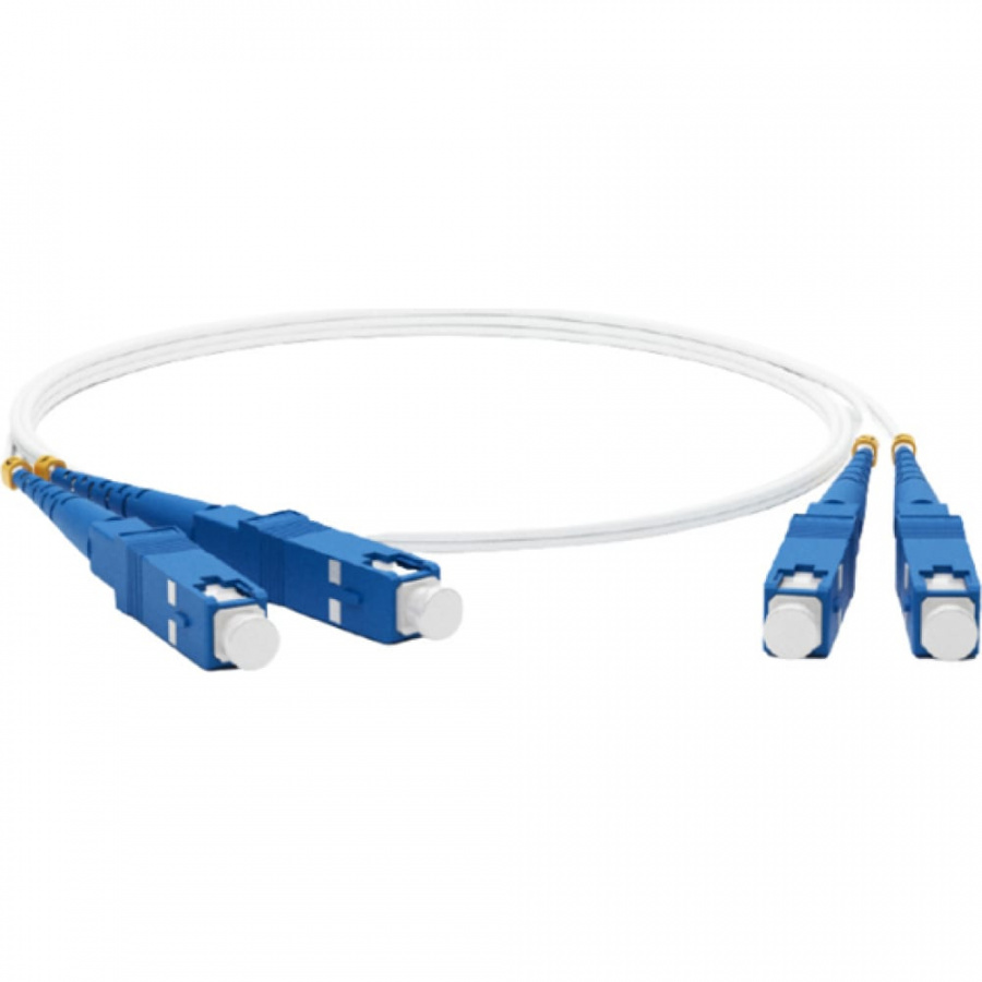 Волоконно-оптический шнур Hyperline FC-D2-9A1-SC/UR-SC/UR-H-1M-LSZH-WH