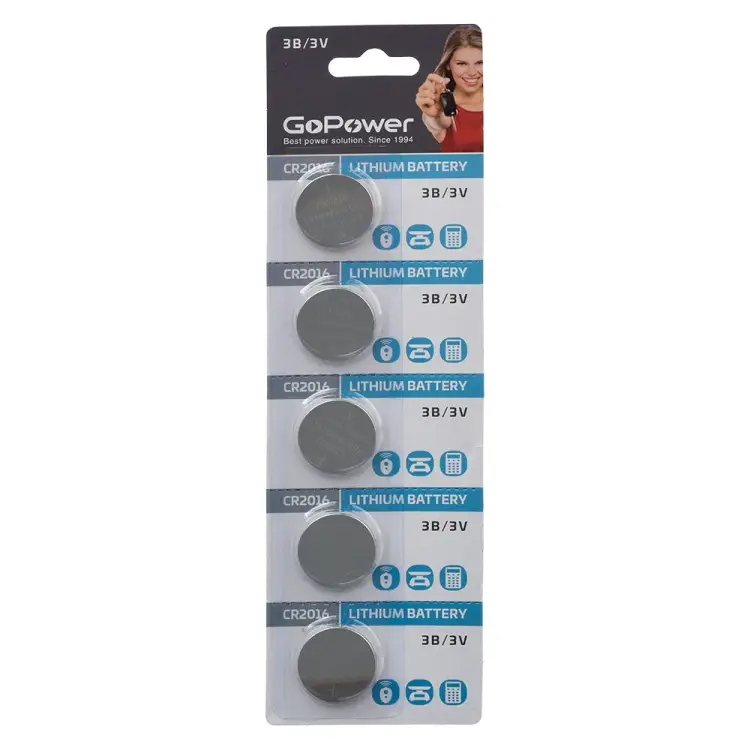 Батарейка GoPower CR2016 00-00015605