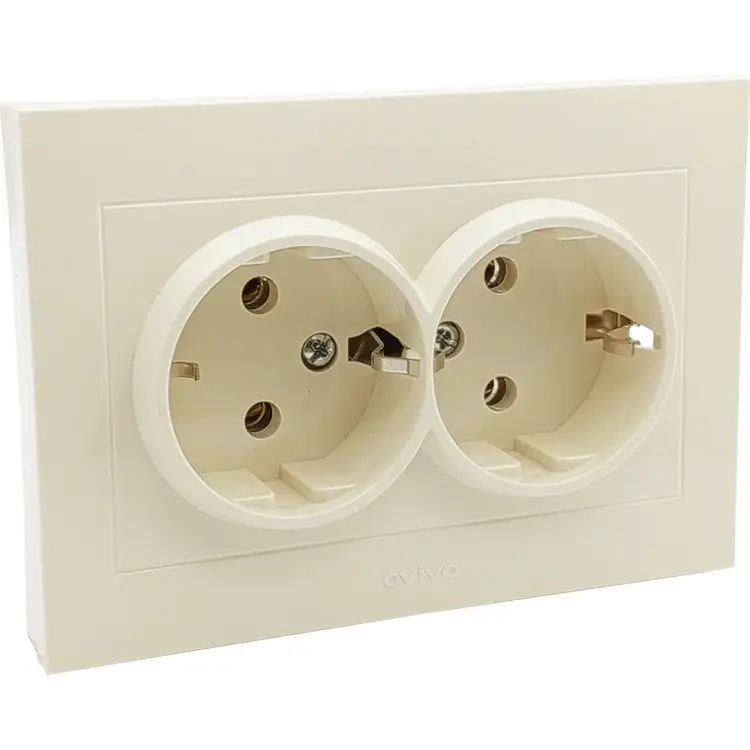 2-местная розетка OVIVO GRANO 400-020300-907