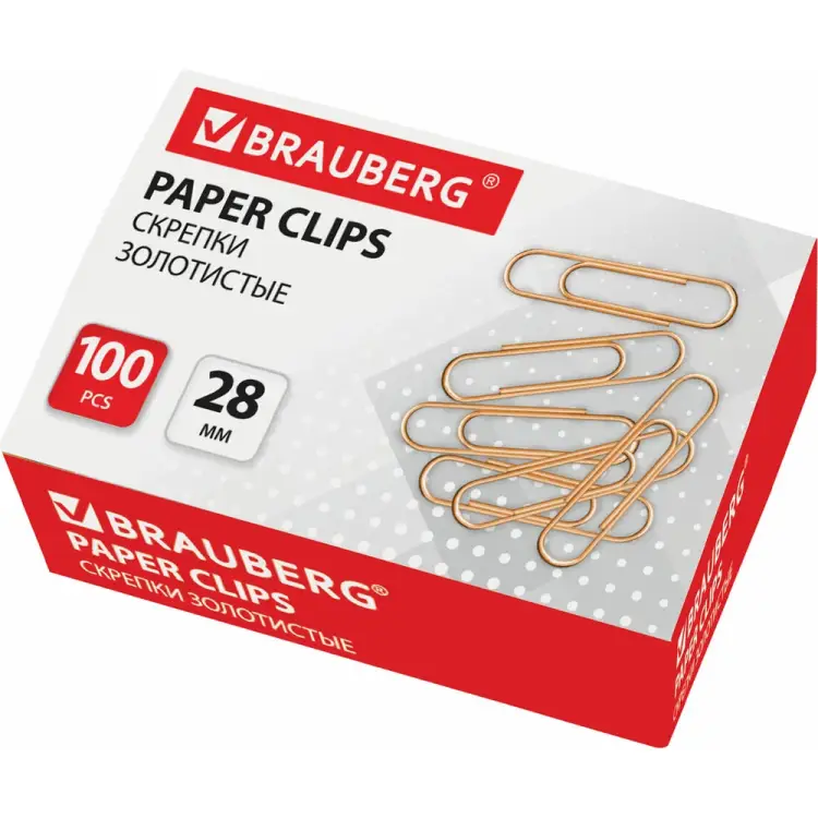 Скрепки BRAUBERG 221529