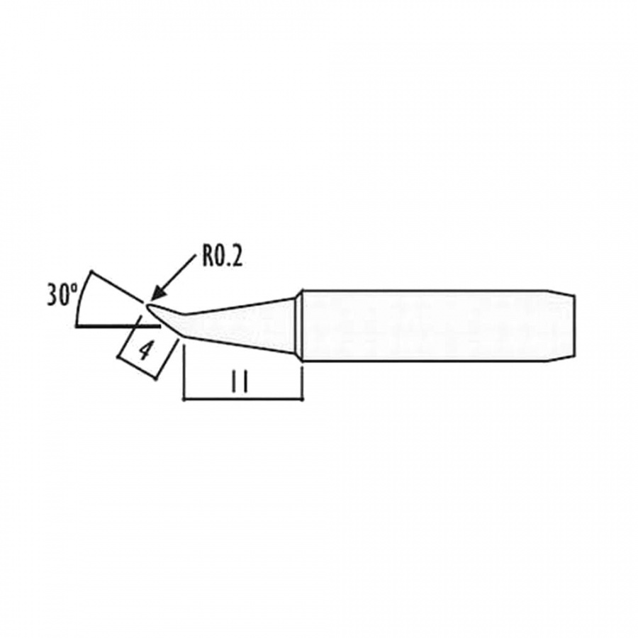 Наконечник для паяльников серии 900/701/702B HAKKO 900M-T-0.2RB