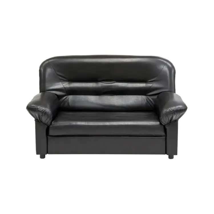 Двухместный диван Мягкий Офис с механизмом черный МО203ЧН_MH