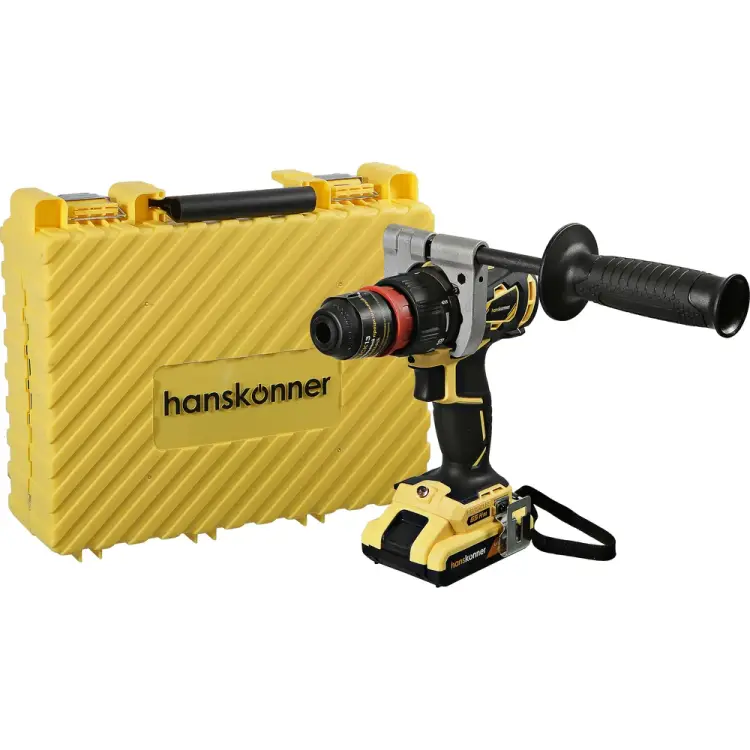 Бесщеточная аккумуляторная дрель Hanskonner HCD1865BLC