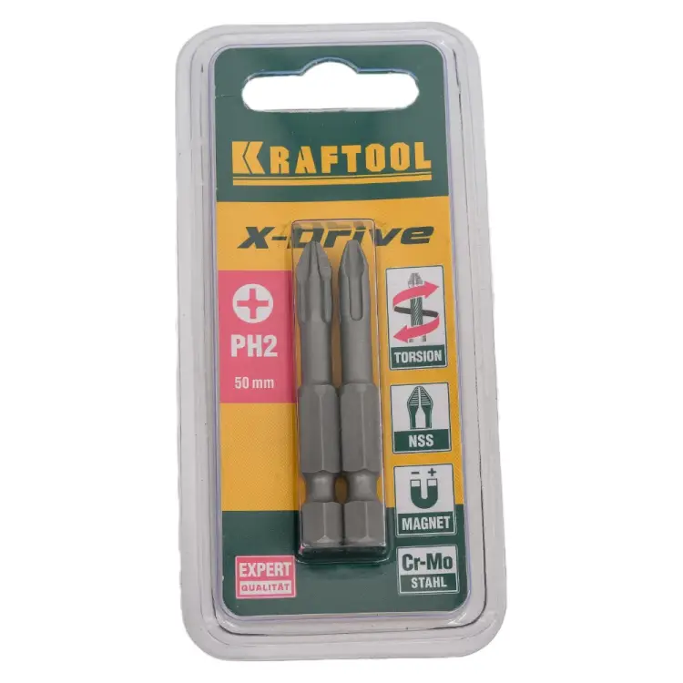 Биты KRAFTOOL EXPERT 26121-2-50-2 Биты KRAFTOOL EXPERT 26121-2-50-2