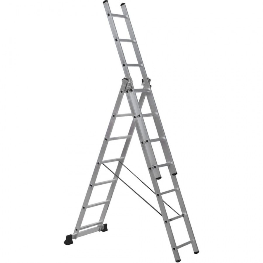 Алюминиевая трехсекционная лестница-стремянка SevenBerg 920307