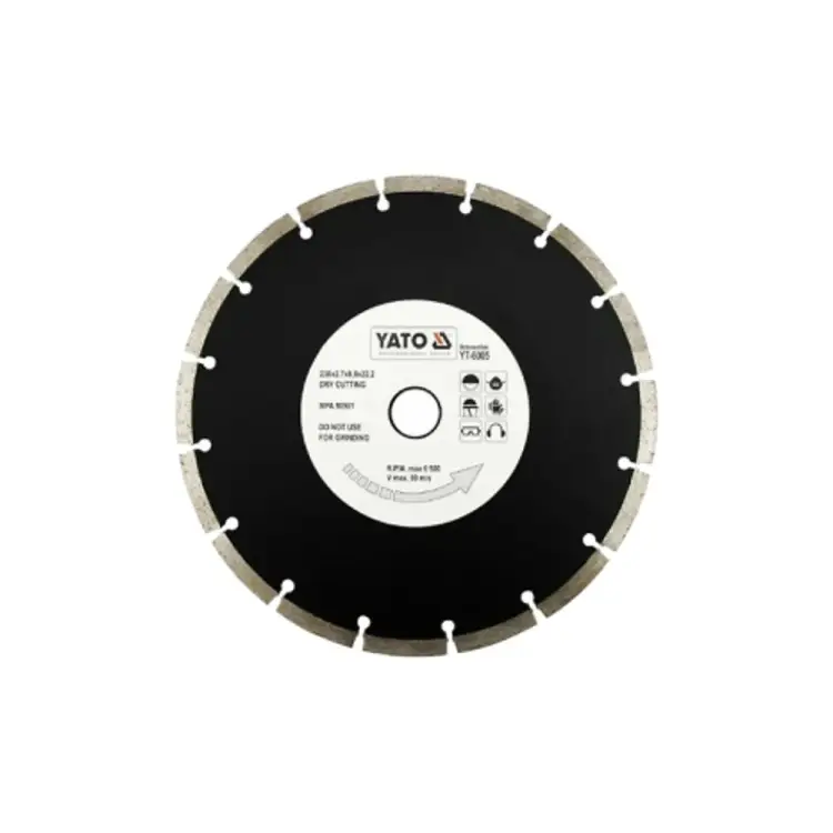 Отрезной алмазный диск для сухой резки YATO YT-6005 Отрезной алмазный диск для сухой резки YATO YT-6005