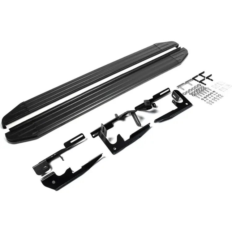 Автомобильные пороги для Toyota Highlander U40 2007-2013 г.в. Rival Premium-Black A180ALB.5704.1